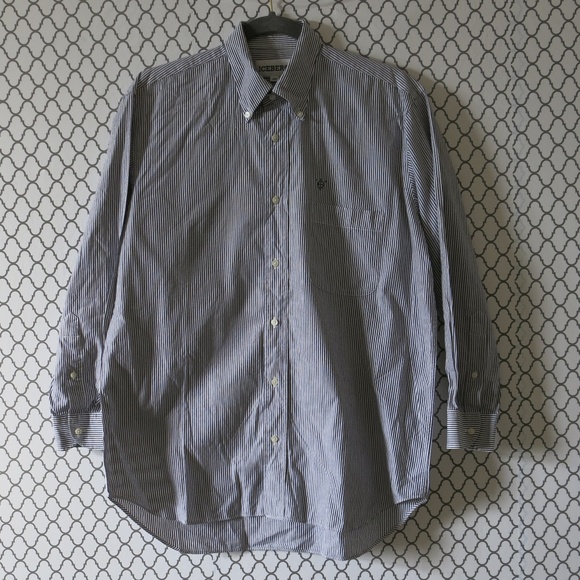 ICEBERG Long Sleeve Button Down Stripe Shirt Sz 39 - Picture 2 of 5